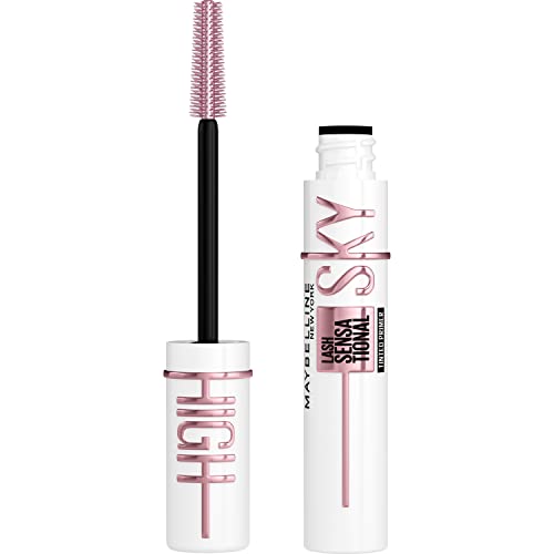 Maybelline Mascara, Lash Sensational Sky High Volumizing & Thickening, Eyelash Lengthening, Flake-Free Formula, Washable Mascara Infused with Bamboo Extract, Full Volume Mascara, Colour: Black
