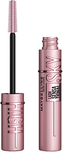 Maybelline Mascara, Lash Sensational Sky High Volumizing & Thickening, Eyelash Lengthening, Flake-Free Formula, Washable Mascara Infused with Bamboo Extract, Full Volume Mascara, Colour: Black