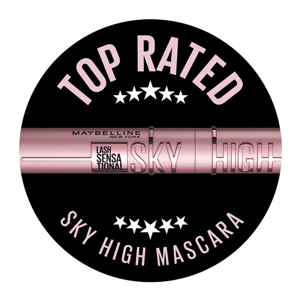 Maybelline Mascara, Lash Sensational Sky High Volumizing & Thickening, Eyelash Lengthening, Flake-Free Formula, Washable Mascara Infused with Bamboo Extract, Full Volume Mascara, Colour: Black