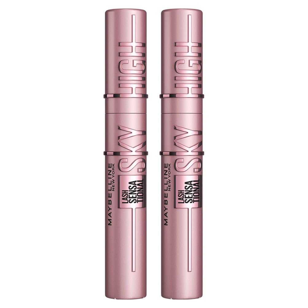 Maybelline Mascara, Lash Sensational Sky High Volumizing & Thickening, Eyelash Lengthening, Flake-Free Formula, Washable Mascara Infused with Bamboo Extract, Full Volume Mascara, Colour: Black