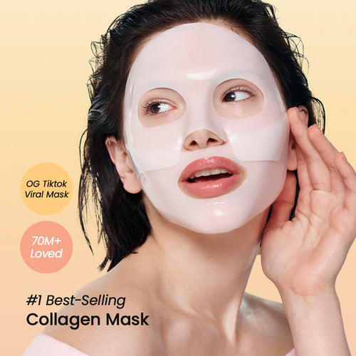 BIODANCE Bio-Collagen Real Deep Face Mask 4 Pcs | Hydrogel Overnight Mask | Pore Minimizing and Elasticity Improvement | Korean Face Mask for Glass Skin | Korean Skincare