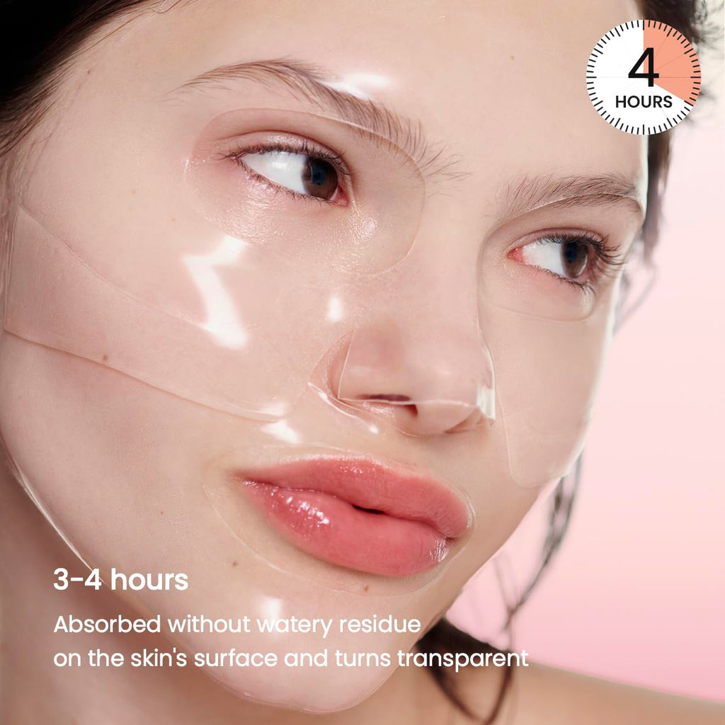 BIODANCE Bio-Collagen Real Deep Face Mask 4 Pcs | Hydrogel Overnight Mask | Pore Minimizing and Elasticity Improvement | Korean Face Mask for Glass Skin | Korean Skincare