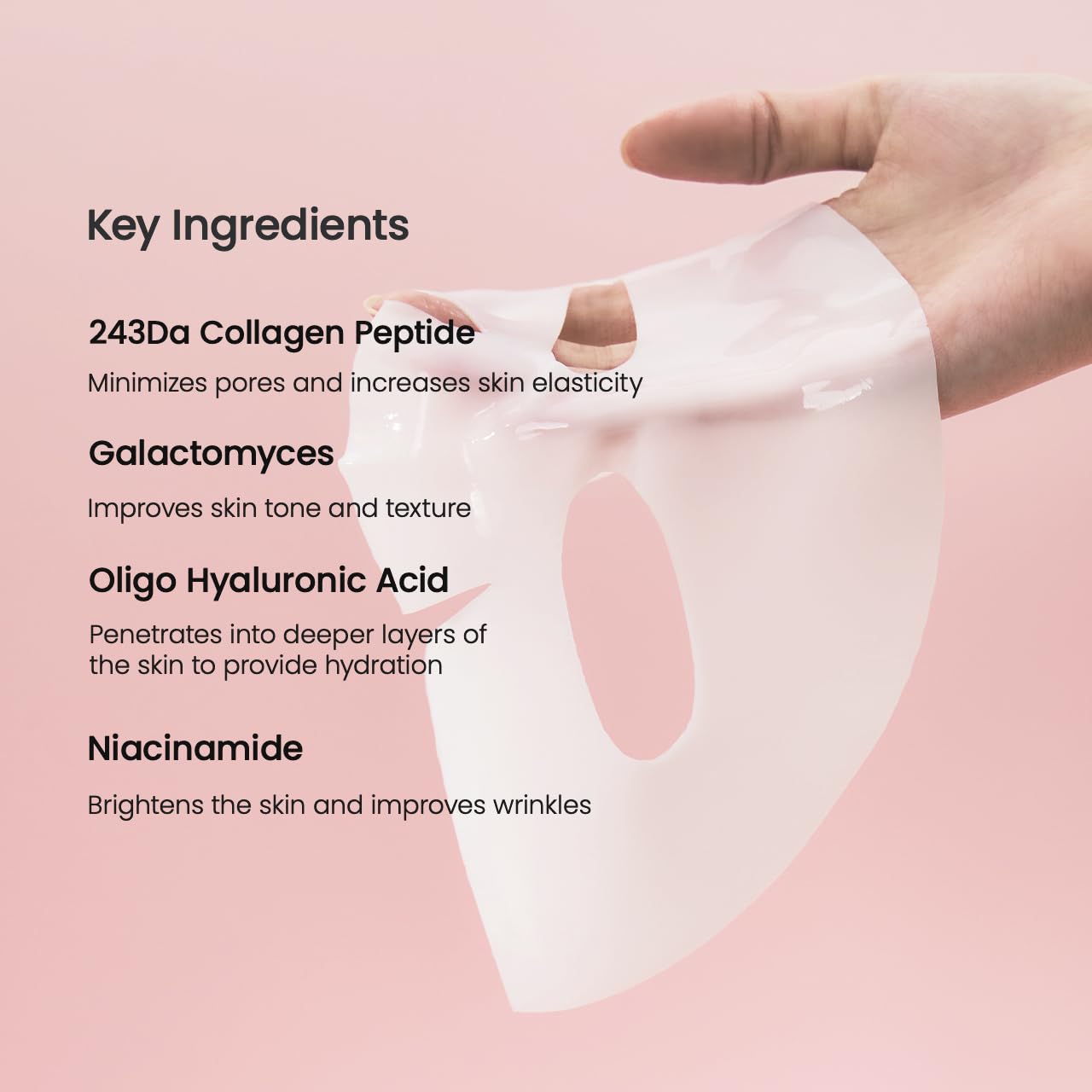 BIODANCE Bio-Collagen Real Deep Face Mask 4 Pcs | Hydrogel Overnight Mask | Pore Minimizing and Elasticity Improvement | Korean Face Mask for Glass Skin | Korean Skincare