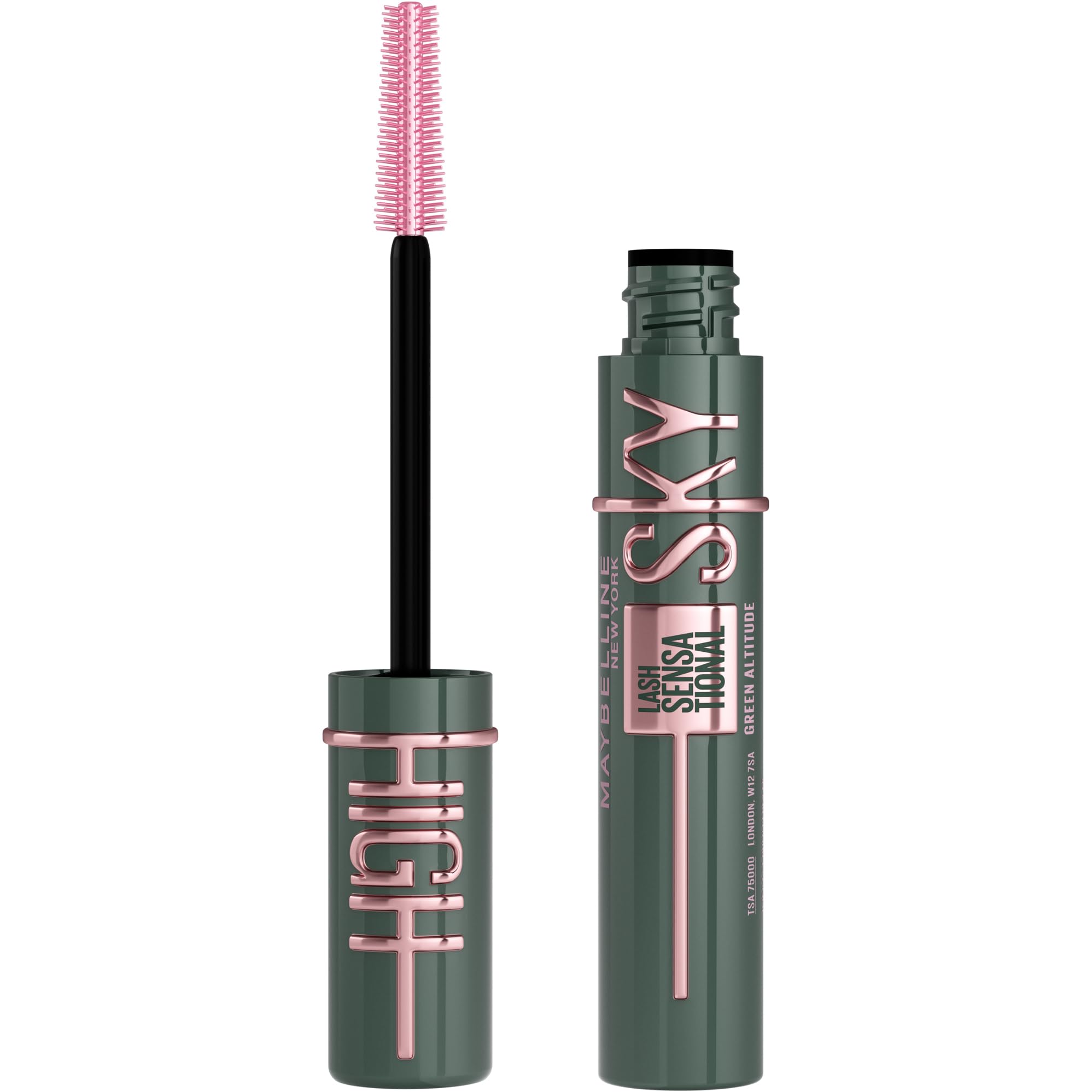 Maybelline Mascara, Lash Sensational Sky High Volumizing & Thickening, Eyelash Lengthening, Flake-Free Formula, Washable Mascara Infused with Bamboo Extract, Full Volume Mascara, Colour: Black