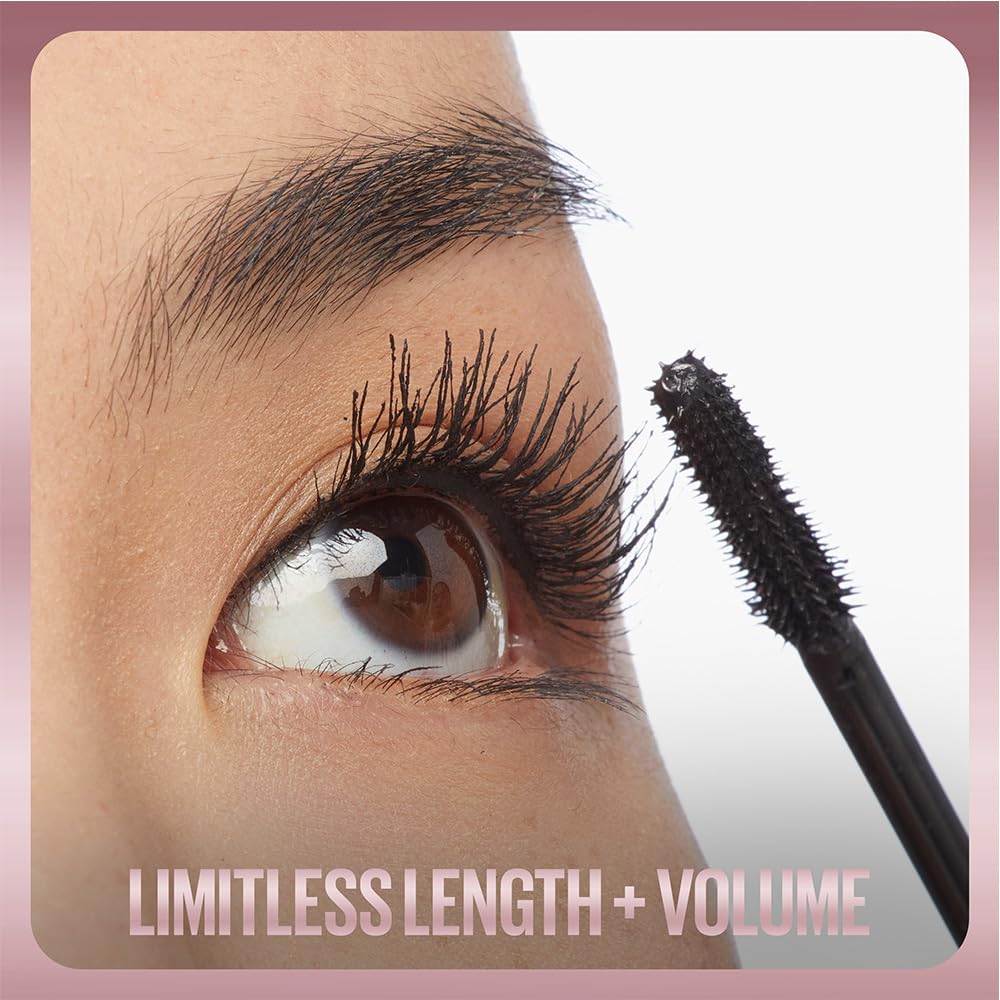 Maybelline Mascara, Lash Sensational Sky High Volumizing & Thickening, Eyelash Lengthening, Flake-Free Formula, Washable Mascara Infused with Bamboo Extract, Full Volume Mascara, Colour: Black