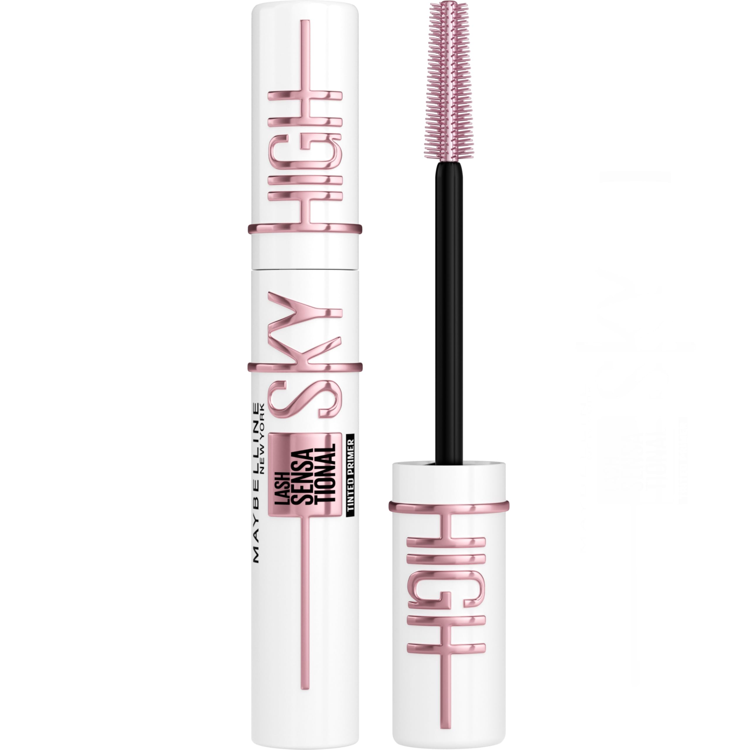 Maybelline Mascara, Lash Sensational Sky High Volumizing & Thickening, Eyelash Lengthening, Flake-Free Formula, Washable Mascara Infused with Bamboo Extract, Full Volume Mascara, Colour: Black