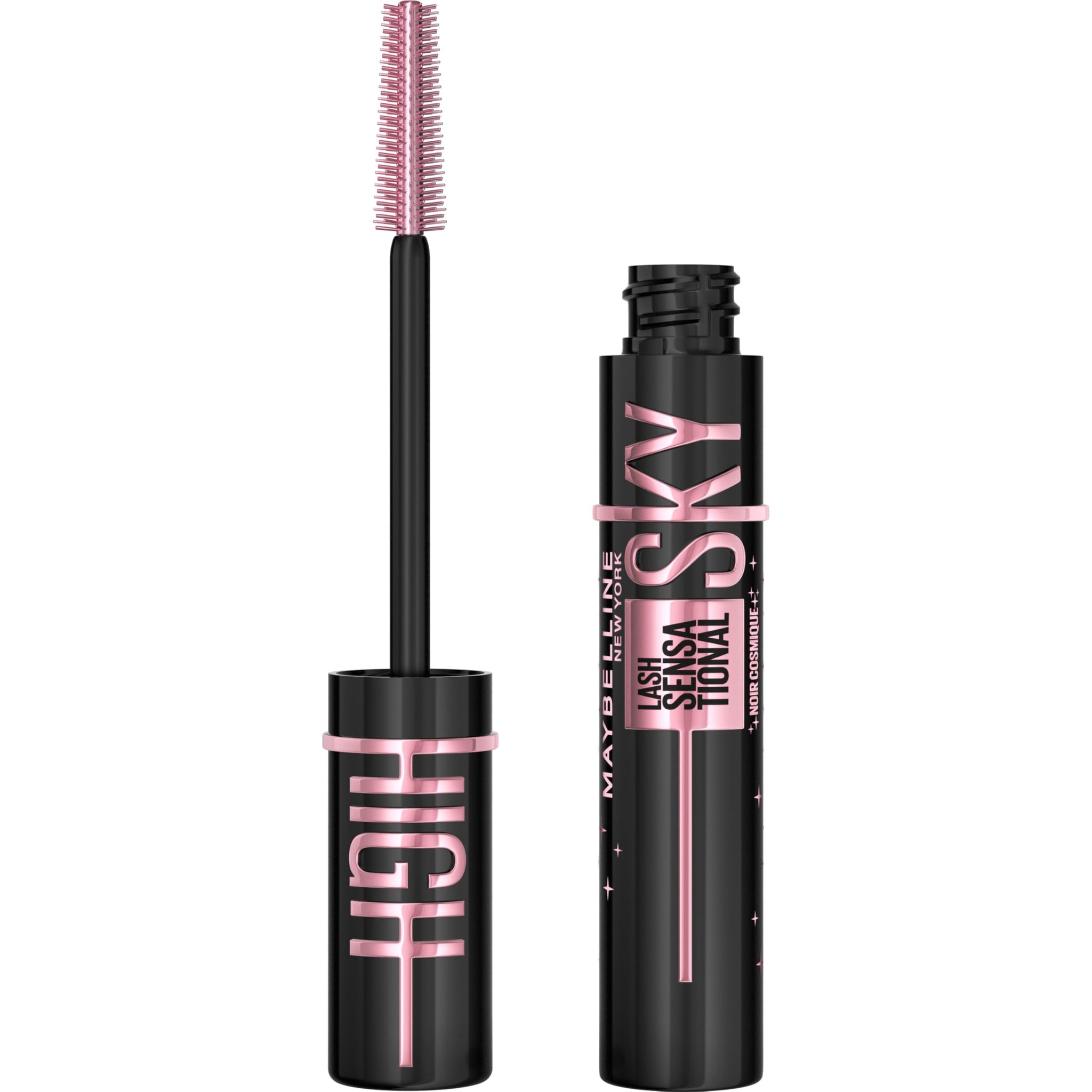 Maybelline Mascara, Lash Sensational Sky High Volumizing & Thickening, Eyelash Lengthening, Flake-Free Formula, Washable Mascara Infused with Bamboo Extract, Full Volume Mascara, Colour: Black