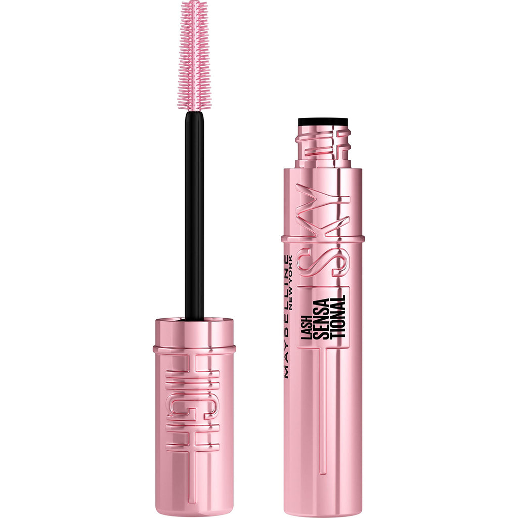 Maybelline Mascara, Lash Sensational Sky High Volumizing & Thickening, Eyelash Lengthening, Flake-Free Formula, Washable Mascara Infused with Bamboo Extract, Full Volume Mascara, Colour: Black