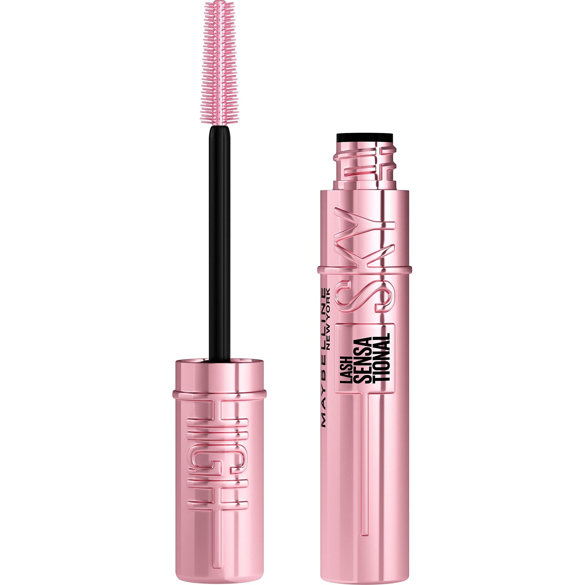 Maybelline Mascara, Lash Sensational Sky High Volumizing & Thickening, Eyelash Lengthening, Flake-Free Formula, Washable Mascara Infused with Bamboo Extract, Full Volume Mascara, Colour: Black
