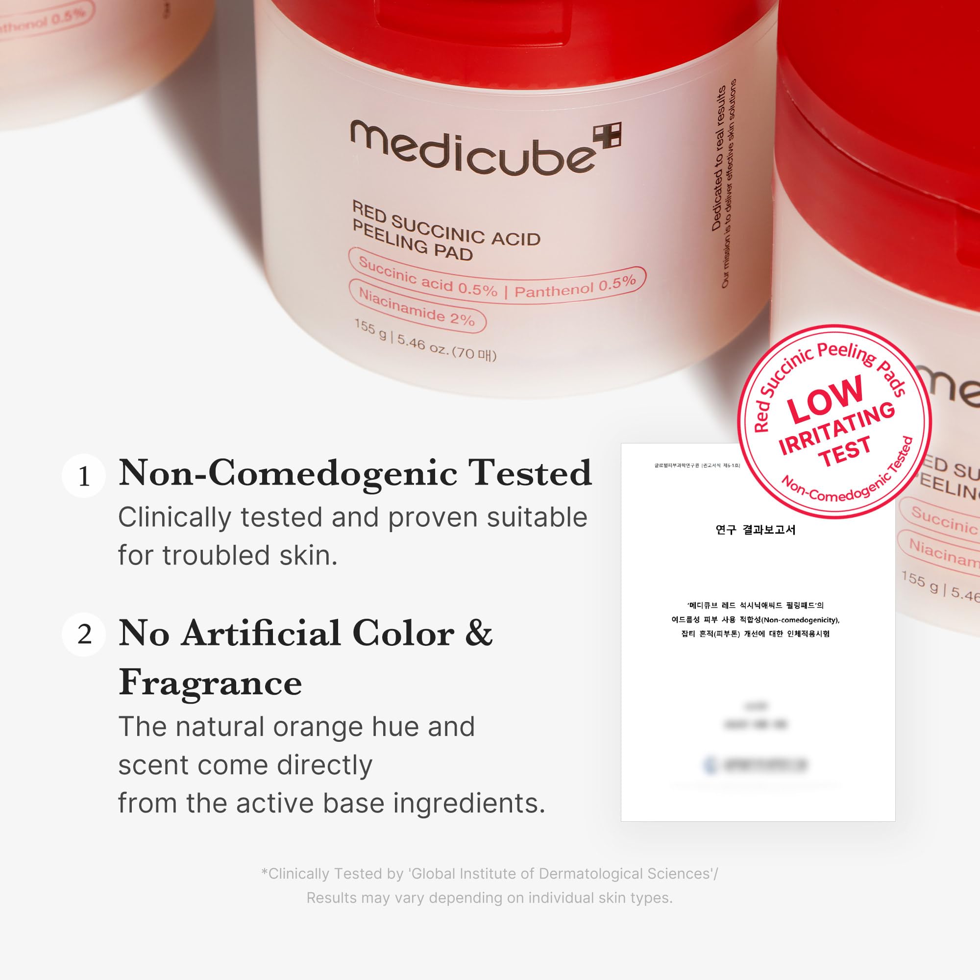 medicube Zero Pore Pads 2.0, Dual-Textured Facial Toner Pads for Exfoliation and Pore Care with 4.5% AHA Lactic Acid & 0.45% BHA Salicylic Acid, Ideal for All Skin Types, Korean Skin Care (70 Units)