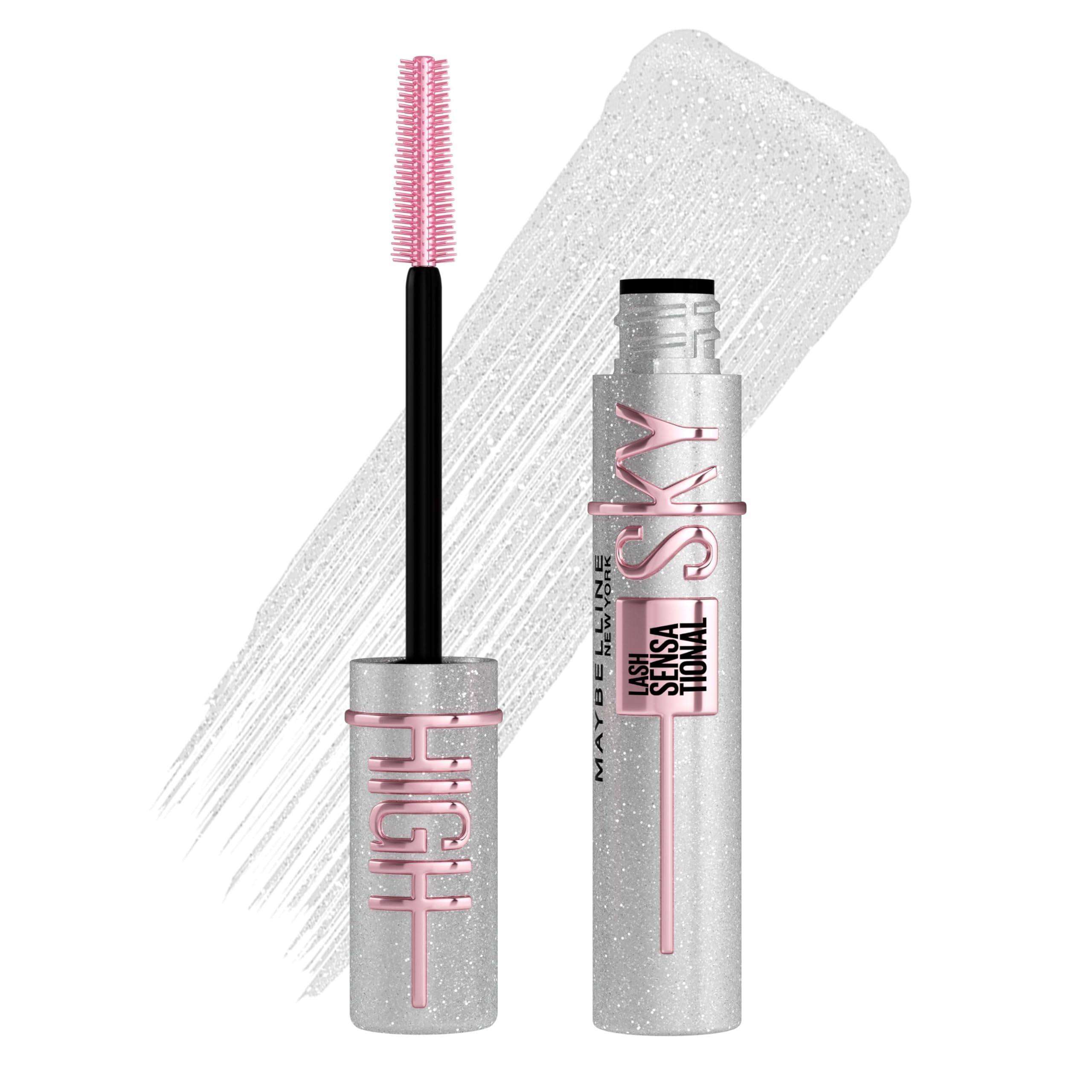 Maybelline Mascara, Lash Sensational Sky High Volumizing & Thickening, Eyelash Lengthening, Flake-Free Formula, Washable Mascara Infused with Bamboo Extract, Full Volume Mascara, Colour: Black