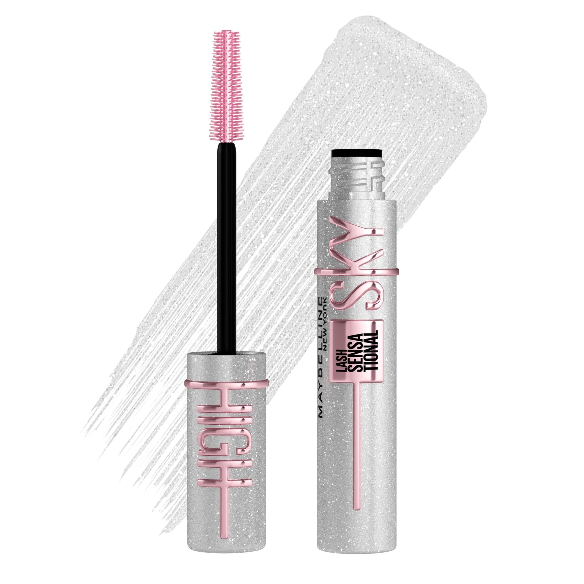 Maybelline Mascara, Lash Sensational Sky High Volumizing & Thickening, Eyelash Lengthening, Flake-Free Formula, Washable Mascara Infused with Bamboo Extract, Full Volume Mascara, Colour: Black
