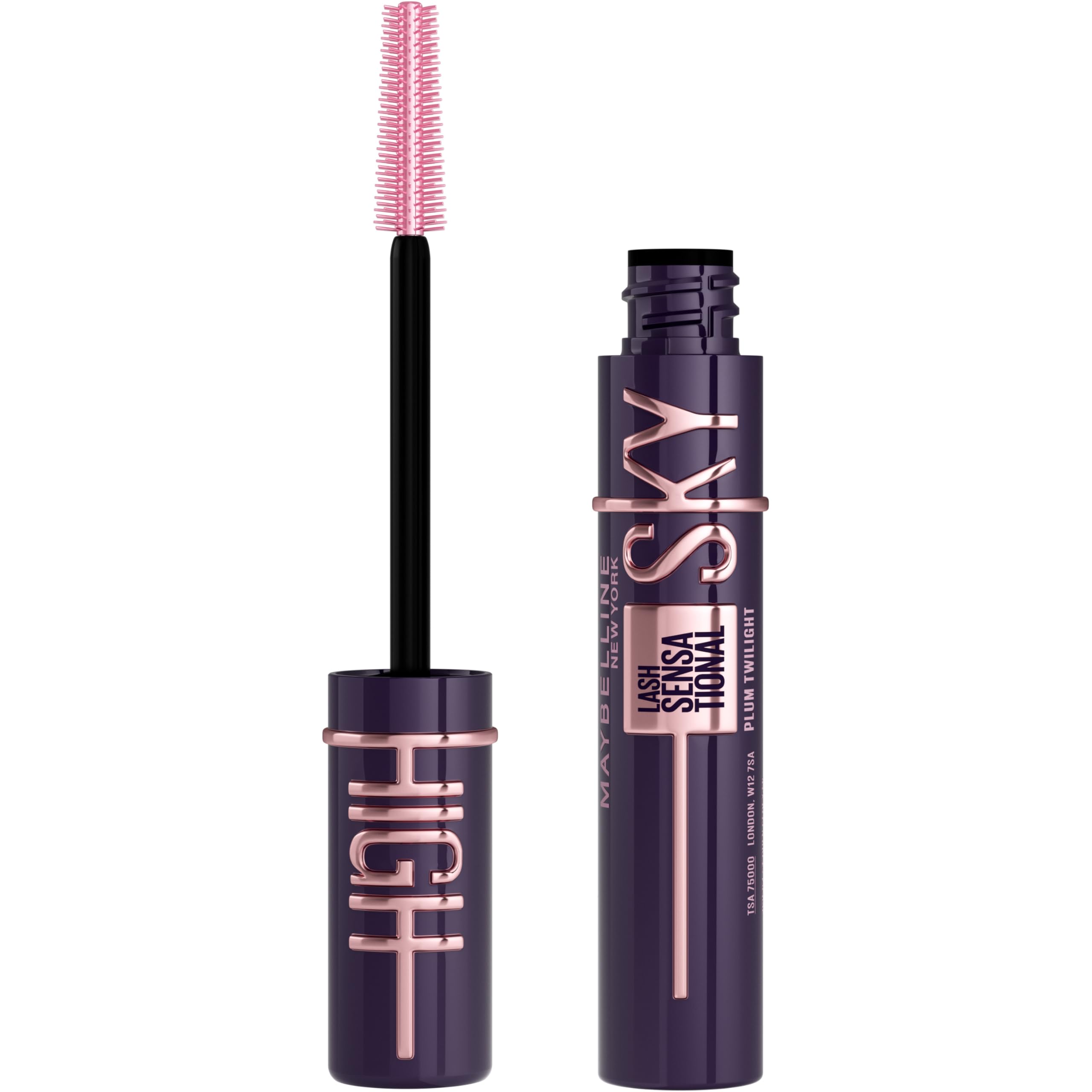 Maybelline Mascara, Lash Sensational Sky High Volumizing & Thickening, Eyelash Lengthening, Flake-Free Formula, Washable Mascara Infused with Bamboo Extract, Full Volume Mascara, Colour: Black